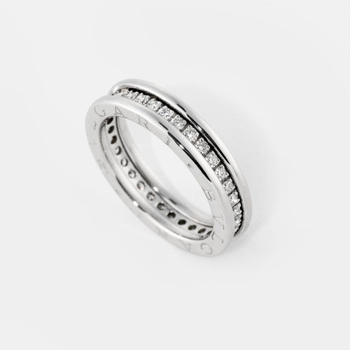 51 BVLGARI B.Zero1 - Bague en or blanc et diamants 58 Facettes 212