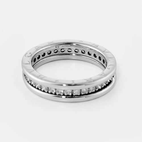 51 BVLGARI B.Zero1 - Bague en or blanc et diamants 58 Facettes 212