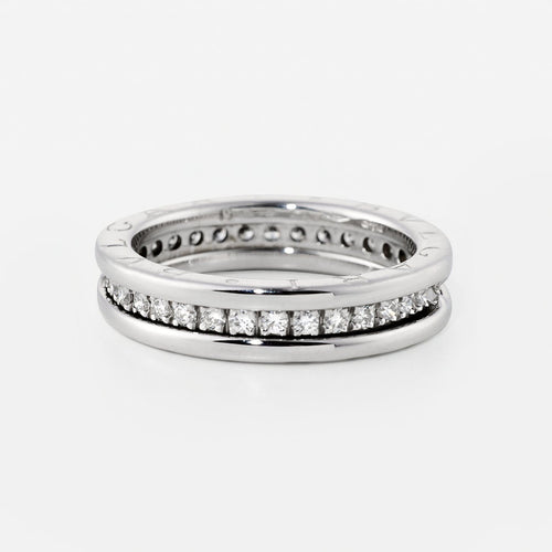51 BVLGARI B.Zero1 - Bague en or blanc et diamants 58 Facettes 212