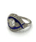 56 Art déco - Bague en platine et diamants 58 Facettes 143/26 A