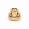 53 Bague en or rose et citrine ovale 58 Facettes 1.0001633/1