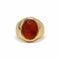 46 Chevalière - Bague en or jaune et cornaline 58 Facettes 260243R