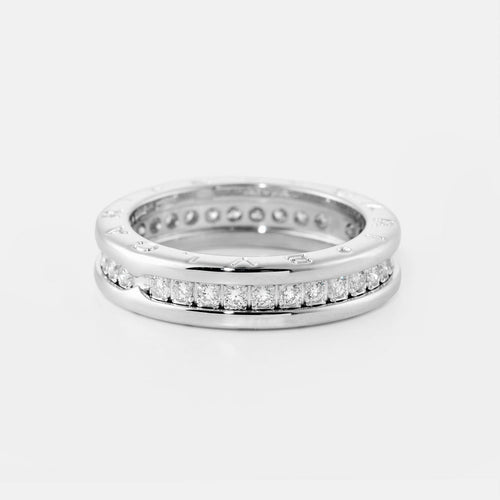 52 BVLGARI B.Zero1 - Bague en or blanc et diamants 58 Facettes 161