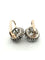 Boucles d'oreilles vintage en platine et diamants 58 Facettes 512/26 L