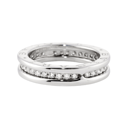 54 Bulgari B.Zero1 - Bague en or blanc et diamants 58 Facettes 176