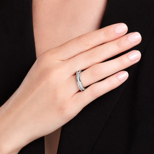 54 Bulgari B.Zero1 - Bague en or blanc et diamants 58 Facettes 176