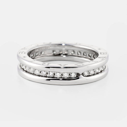 54 Bulgari B.Zero1 - Bague en or blanc et diamants 58 Facettes 176