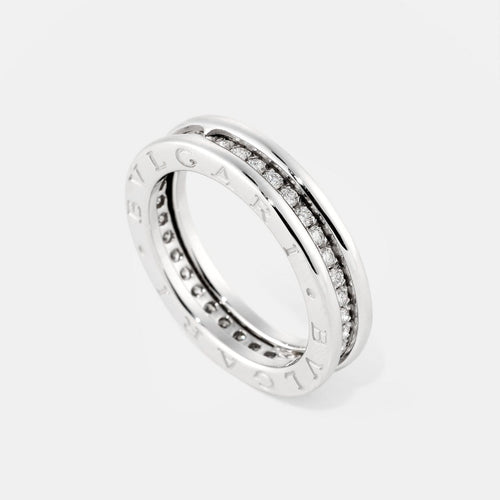 54 Bulgari B.Zero1 - Bague en or blanc et diamants 58 Facettes 176