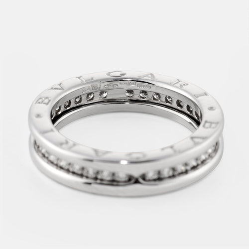 54 Bulgari B.Zero1 - Bague en or blanc et diamants 58 Facettes 176