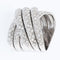 54 Bague italienne en or blanc avec diamants 58 Facettes A1903