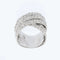 54 Bague italienne en or blanc avec diamants 58 Facettes A1903