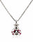 Chopard Lady Bird - Pendentif et chaîne en or blanc, rubis et diamant 58 Facettes Coci