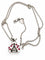 Chopard Lady Bird - Pendentif et chaîne en or blanc, rubis et diamant 58 Facettes Coci