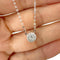 Embrace - Collier halo en or blanc 18K et diamants 58 Facettes GPD1021WG-2