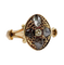 Bague 56.5 Bague marquise victorienne en or rose 18k et diamants 58 Facettes A07789