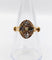 56.5 Bague marquise victorienne en or rose 18k et diamants 58 Facettes A07789