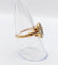 56.5 Bague marquise victorienne en or rose 18k et diamants 58 Facettes A07789