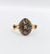 56.5 Bague marquise victorienne en or rose 18k et diamants 58 Facettes A07789