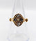 Bague 56.5 Bague marquise victorienne en or rose 18k et diamants 58 Facettes A07789