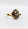 56.5 Bague marquise victorienne en or rose 18k et diamants 58 Facettes A07789