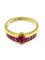 54 Bague vintage en or jaune 18 carats et rubis 58 Facettes A1931D