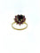 64 Bague vintage espagnole en or jaune 18 carats et améthystes 58 Facettes A1930D