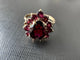 64 Bague vintage espagnole en or jaune 18 carats et améthystes 58 Facettes A1930D