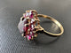 64 Bague vintage espagnole en or jaune 18 carats et améthystes 58 Facettes A1930D