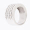 Bague 55 Bague italienne moderne en or blanc 18 carats et diamants 58 Facettes A1863