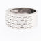 Bague 55 Bague italienne moderne en or blanc 18 carats et diamants 58 Facettes A1863