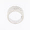 Bague 55 Bague italienne moderne en or blanc 18 carats et diamants 58 Facettes A1863