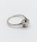 Bague 60.5 Bague solitaire Art déco en or blanc et platine avec diamant 58 Facettes A07744