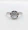 Bague 60.5 Bague solitaire Art déco en or blanc et platine avec diamant 58 Facettes A07744