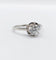 Bague 60.5 Bague solitaire Art déco en or blanc et platine avec diamant 58 Facettes A07744