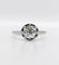 Bague 60.5 Bague solitaire Art déco en or blanc et platine avec diamant 58 Facettes A07744