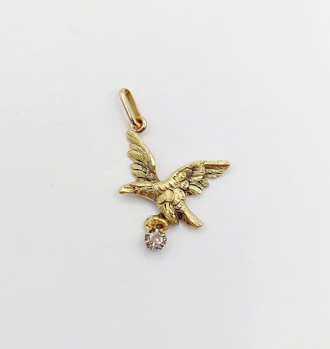 Pendentif Pendentif victorien aigle en or 18k et diamant 58 Facettes A07737
