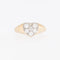 Bague 54 Bague cœur en or jaune et blanc 18 carats et diamants 58 Facettes A1832