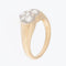 Bague 54 Bague cœur en or jaune et blanc 18 carats et diamants 58 Facettes A1832