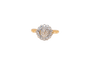 Bague ronde 2 Ors Diamants