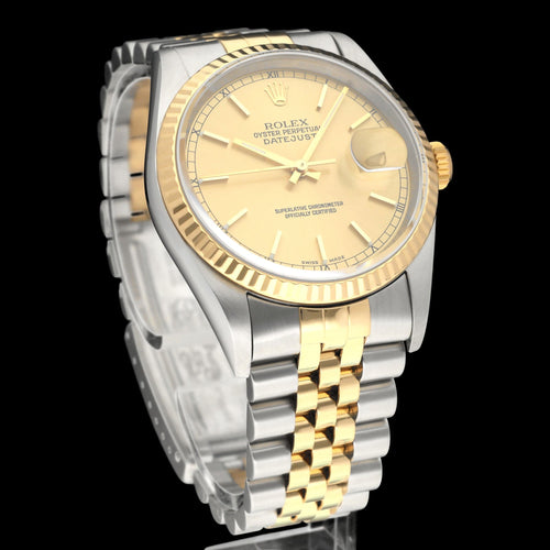 Montre Rolex - Montre Datejust 16233 en or et acier 58 Facettes ROL/DJ1/1569