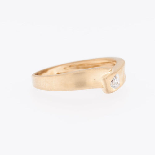 Bague 54 Bague d'amour en or jaune 18 carats et diamant 58 Facettes A1833