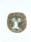 Bague 57 Bague cocktail en or rose avec quartz et diamants 58 Facettes A1952D