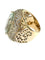 Bague 57 Bague cocktail en or rose avec quartz et diamants 58 Facettes A1952D