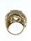 Bague 57 Bague cocktail en or rose avec quartz et diamants 58 Facettes A1952D