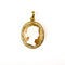 Pendentif Pendentif camée ovale en or jaune 58 Facettes LMB-308