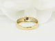 Bague 56 Bague vintage saphir en or jaune et blanc 18 kt 58 Facettes 33810
