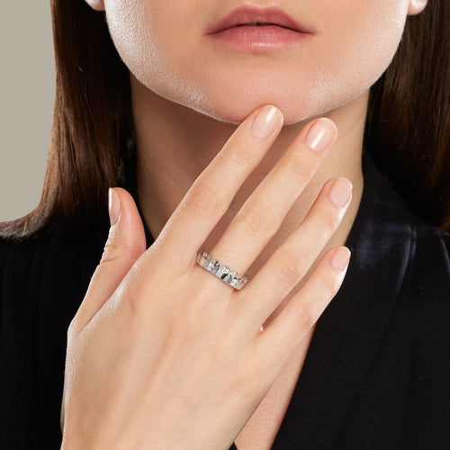 Bague 56 FRED Une Île d'Or - Bague en or blanc et diamants 58 Facettes 129