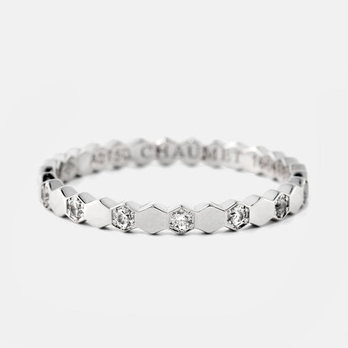 Bague 56 Chaumet Bee My Love - Bague en or blanc et diamants 58 Facettes 228