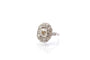 Bague 54 Bague Art déco vintage en platine sertie de diamants 58 Facettes 25715-25766