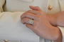 Bague 54 Bague Art déco vintage en platine sertie de diamants 58 Facettes 25715-25766